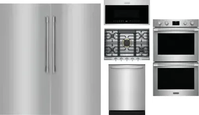 6 Piece Package Includes Refrigerator, Freezer, Cooktop, Wall Oven, Microwave And Dishwasher