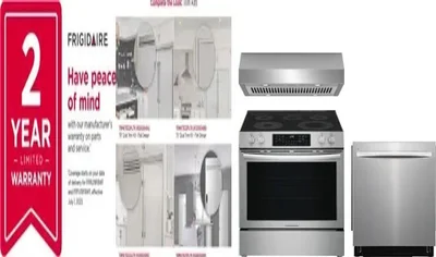 5 Piece Package Includes Refrigerator, Freezer, Range, Hood And Dishwasher