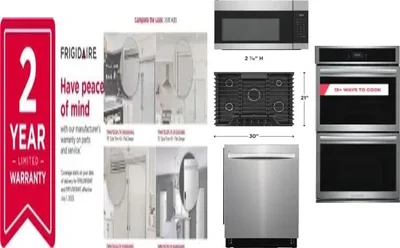 6 Piece Package Includes Refrigerator, Freezer, Cooktop, Wall Oven, Microwave And Dishwasher