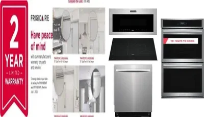 6 Piece Package Includes Refrigerator, Freezer, Cooktop, Wall Oven, Microwave And Dishwasher