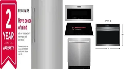 6 Piece Package Includes Refrigerator, Freezer, Cooktop, Wall Oven, Microwave And Dishwasher