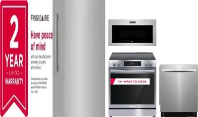 5 Piece Package Includes Refrigerator, Freezer, Range, Microwave And Dishwasher