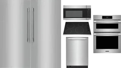 6 Piece Package Includes Refrigerator, Freezer, Cooktop, Wall Oven, Microwave And Dishwasher