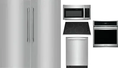 6 Piece Package Includes Refrigerator, Freezer, Cooktop, Wall Oven, Microwave And Dishwasher