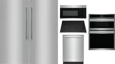 6 Piece Package Includes Refrigerator, Freezer, Cooktop, Wall Oven, Microwave And Dishwasher