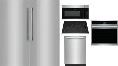 6 Piece Package Includes Refrigerator, Freezer, Cooktop, Wall Oven, Microwave And Dishwasher