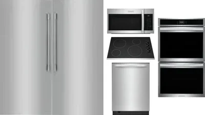 6 Piece Package Includes Refrigerator, Freezer, Cooktop, Wall Oven, Microwave And Dishwasher