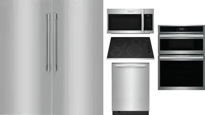 6 Piece Package Includes Refrigerator, Freezer, Cooktop, Wall Oven, Microwave And Dishwasher