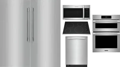 6 Piece Package Includes Refrigerator, Freezer, Cooktop, Wall Oven, Microwave And Dishwasher