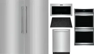 6 Piece Package Includes Refrigerator, Freezer, Cooktop, Wall Oven, Microwave And Dishwasher
