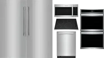 6 Piece Package Includes Refrigerator, Freezer, Cooktop, Wall Oven, Microwave And Dishwasher
