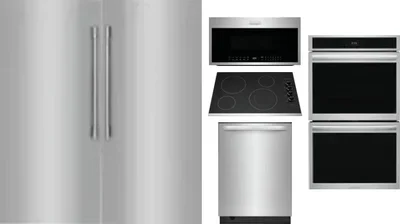 6 Piece Package Includes Refrigerator, Freezer, Cooktop, Wall Oven, Microwave And Dishwasher