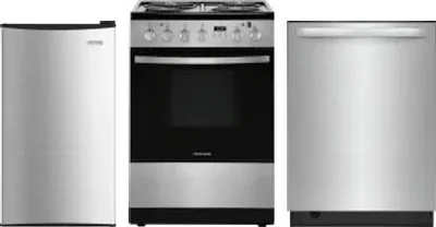 3 Piece Package Includes Refrigerator, Range And Dishwasher