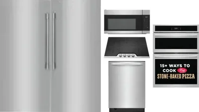 6 Piece Package Includes Refrigerator, Freezer, Cooktop, Wall Oven, Microwave And Dishwasher