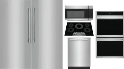 6 Piece Package Includes Refrigerator, Freezer, Cooktop, Wall Oven, Microwave And Dishwasher