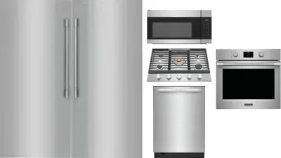6 Piece Package Includes Refrigerator, Freezer, Cooktop, Wall Oven, Microwave And Dishwasher