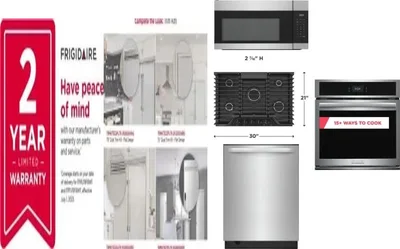 6 Piece Package Includes Refrigerator, Freezer, Cooktop, Wall Oven, Microwave And Dishwasher