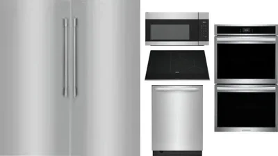6 Piece Package Includes Refrigerator, Freezer, Cooktop, Wall Oven, Microwave And Dishwasher