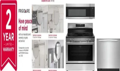 5 Piece Package Includes Refrigerator, Freezer, Range, Microwave And Dishwasher
