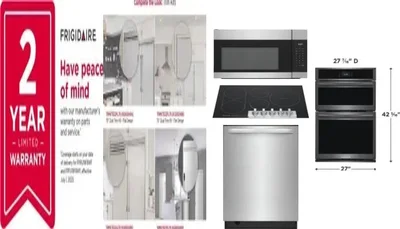 6 Piece Package Includes Refrigerator, Freezer, Cooktop, Wall Oven, Microwave And Dishwasher