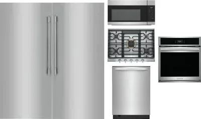 6 Piece Package Includes Refrigerator, Freezer, Cooktop, Wall Oven, Microwave And Dishwasher