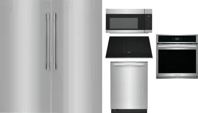 6 Piece Package Includes Refrigerator, Freezer, Cooktop, Wall Oven, Microwave And Dishwasher
