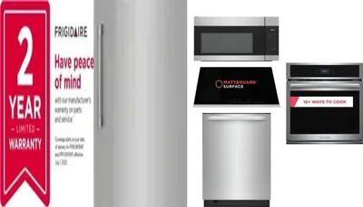6 Piece Package Includes Refrigerator, Freezer, Cooktop, Wall Oven, Microwave And Dishwasher