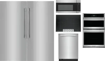 6 Piece Package Includes Refrigerator, Freezer, Cooktop, Wall Oven, Microwave And Dishwasher