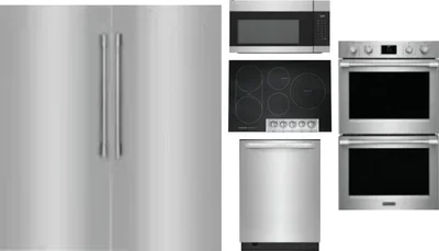 6 Piece Package Includes Refrigerator, Freezer, Cooktop, Wall Oven, Microwave And Dishwasher