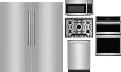 6 Piece Package Includes Refrigerator, Freezer, Cooktop, Wall Oven, Microwave And Dishwasher