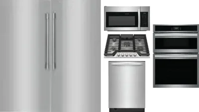 6 Piece Package Includes Refrigerator, Freezer, Cooktop, Wall Oven, Microwave And Dishwasher