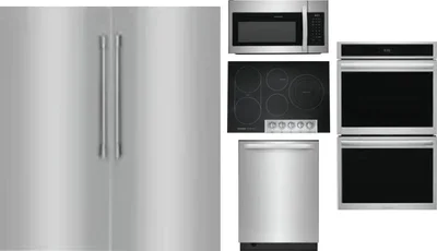 6 Piece Package Includes Refrigerator, Freezer, Cooktop, Wall Oven, Microwave And Dishwasher