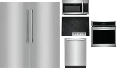 6 Piece Package Includes Refrigerator, Freezer, Cooktop, Wall Oven, Microwave And Dishwasher