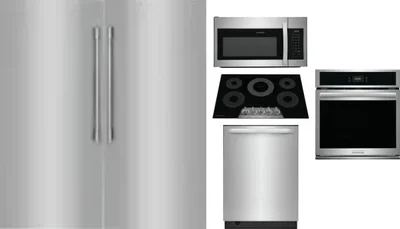 6 Piece Package Includes Refrigerator, Freezer, Cooktop, Wall Oven, Microwave And Dishwasher