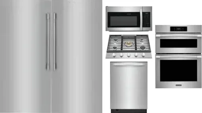 6 Piece Package Includes Refrigerator, Freezer, Cooktop, Wall Oven, Microwave And Dishwasher