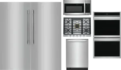 6 Piece Package Includes Refrigerator, Freezer, Cooktop, Wall Oven, Microwave And Dishwasher