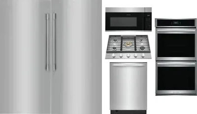 6 Piece Package Includes Refrigerator, Freezer, Cooktop, Wall Oven, Microwave And Dishwasher
