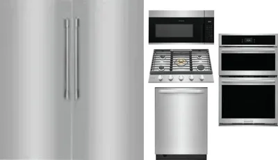6 Piece Package Includes Refrigerator, Freezer, Cooktop, Wall Oven, Microwave And Dishwasher