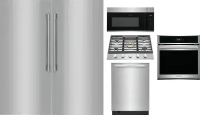 6 Piece Package Includes Refrigerator, Freezer, Cooktop, Wall Oven, Microwave And Dishwasher