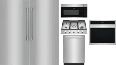 6 Piece Package Includes Refrigerator, Freezer, Cooktop, Wall Oven, Microwave And Dishwasher