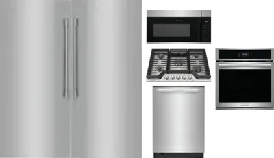 6 Piece Package Includes Refrigerator, Freezer, Cooktop, Wall Oven, Microwave And Dishwasher