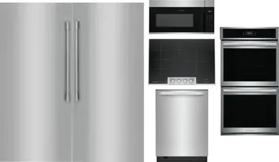 6 Piece Package Includes Refrigerator, Freezer, Cooktop, Wall Oven, Microwave And Dishwasher