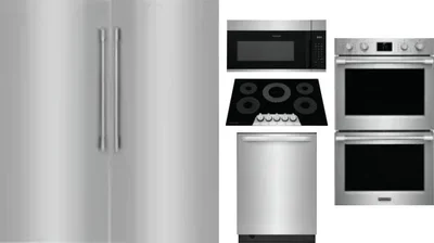 6 Piece Package Includes Refrigerator, Freezer, Cooktop, Wall Oven, Microwave And Dishwasher