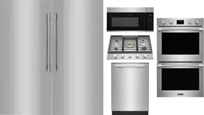 6 Piece Package Includes Refrigerator, Freezer, Cooktop, Wall Oven, Microwave And Dishwasher