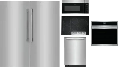 6 Piece Package Includes Refrigerator, Freezer, Cooktop, Wall Oven, Microwave And Dishwasher