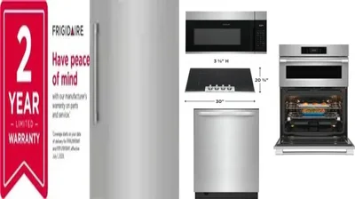 6 Piece Package Includes Refrigerator, Freezer, Cooktop, Wall Oven, Microwave And Dishwasher