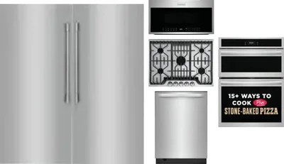6 Piece Package Includes Refrigerator, Freezer, Cooktop, Wall Oven, Microwave And Dishwasher