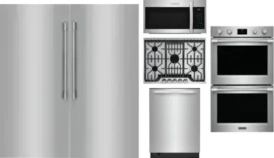6 Piece Package Includes Refrigerator, Freezer, Cooktop, Wall Oven, Microwave And Dishwasher