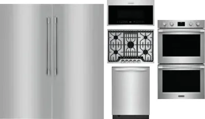 6 Piece Package Includes Refrigerator, Freezer, Cooktop, Wall Oven, Microwave And Dishwasher