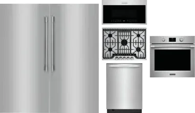 6 Piece Package Includes Refrigerator, Freezer, Cooktop, Wall Oven, Microwave And Dishwasher